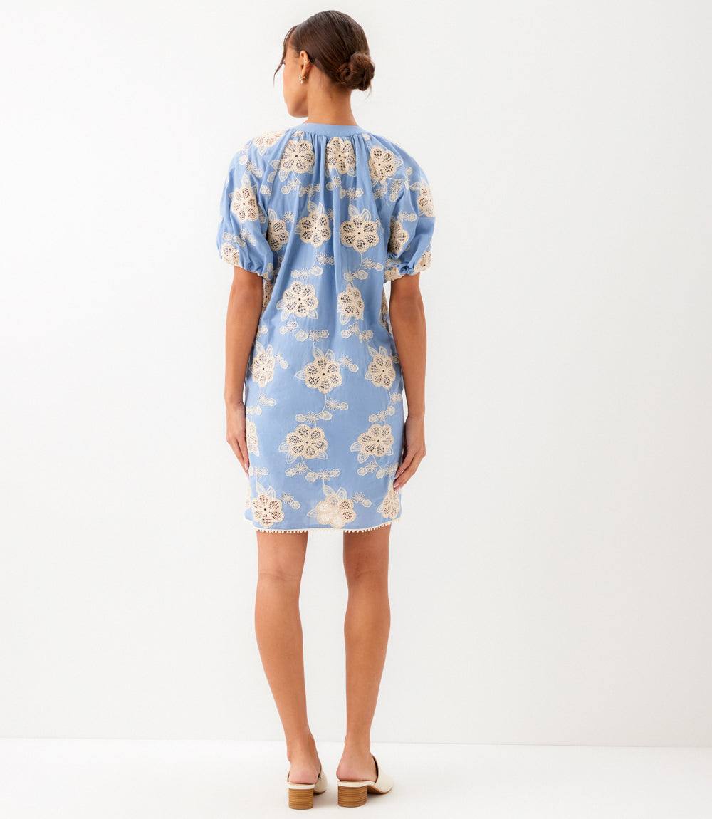Puff Sleeve Tassel Dress