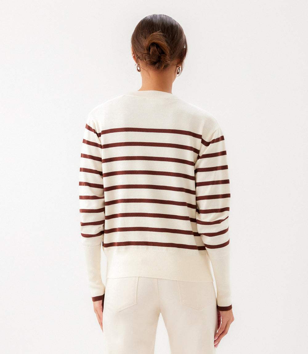 Stripe Cardigan Sweater