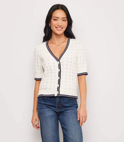 Petite Size Short Sleeve Cardigan Sweater