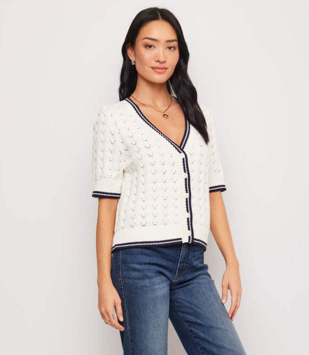 Short Sleeve Cardigan Sweater