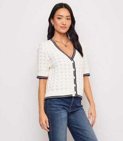Short Sleeve Cardigan Sweater