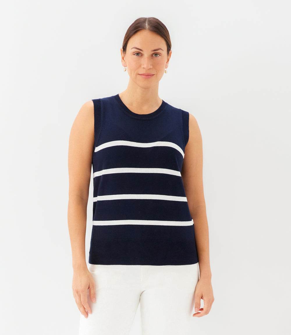 Stripe Sweater Tank