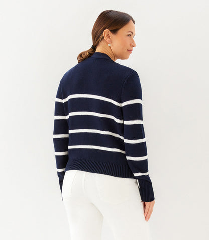 Stripe Cardigan Sweater