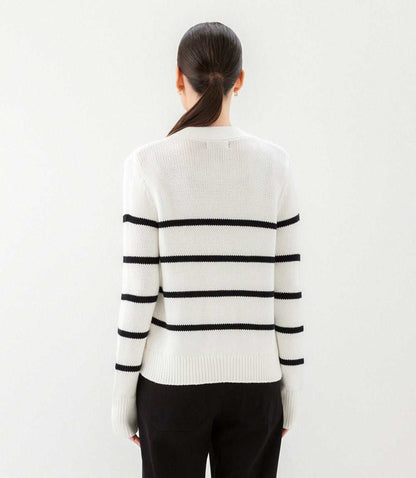 Stripe Cardigan Sweater