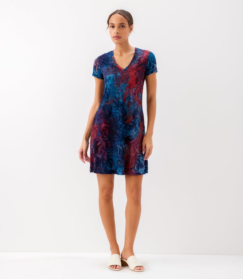 Short Sleeve A-Line Dress