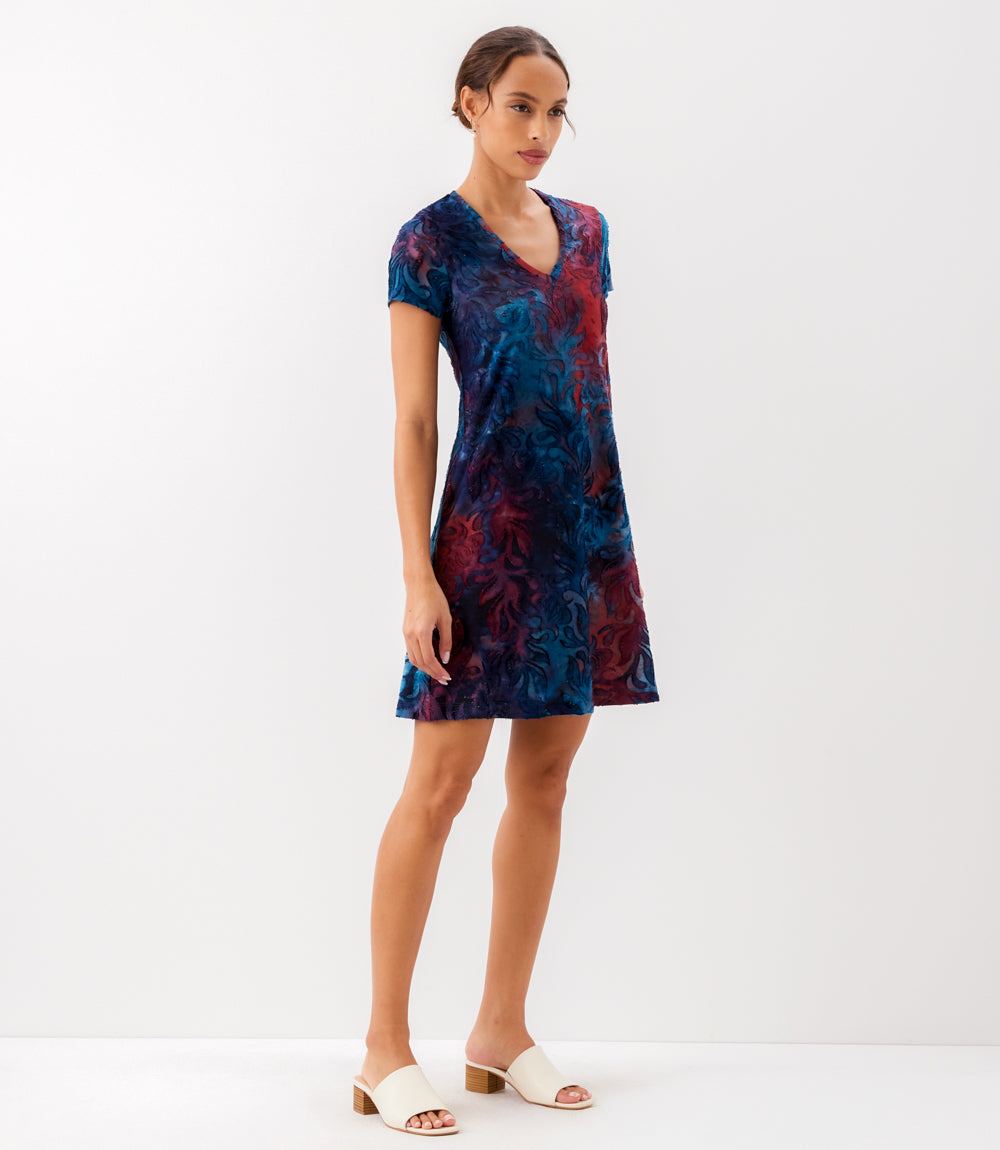 Short Sleeve A-Line Dress