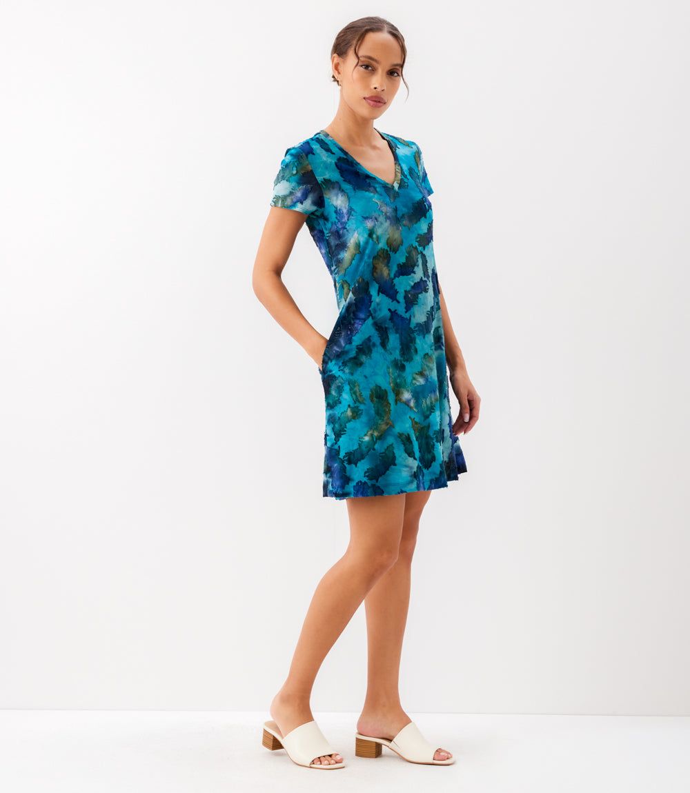 Short Sleeve A-Line Dress