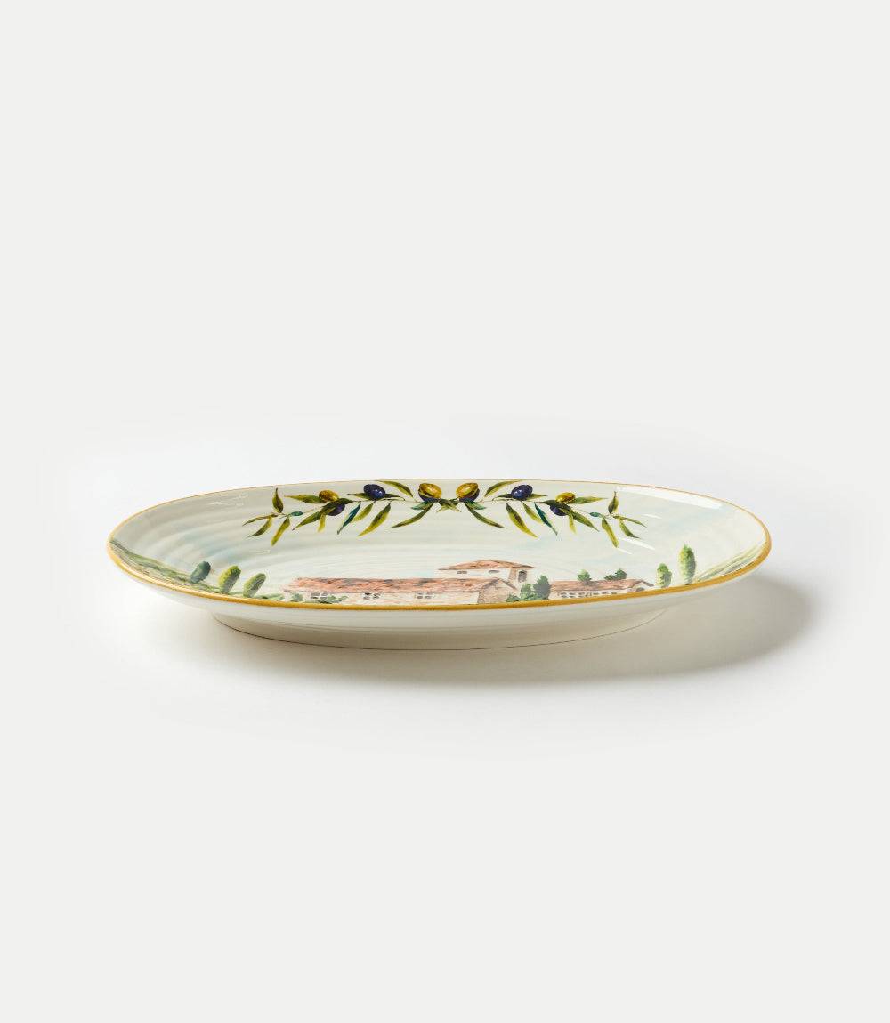 Tuscany Ceramic Oval Serving Platter