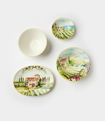 Tuscany Ceramic Oval Serving Platter