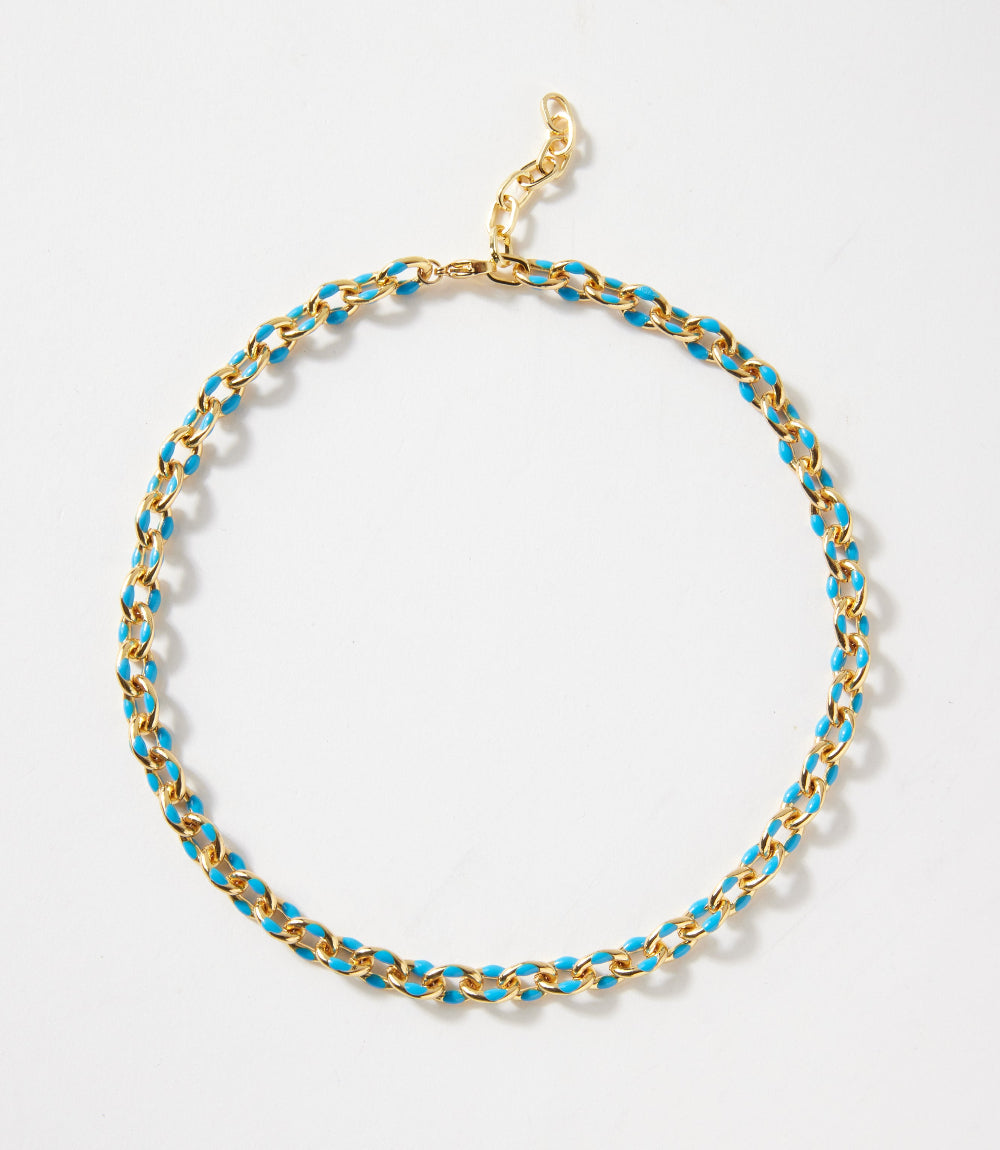 Painted Link Necklace