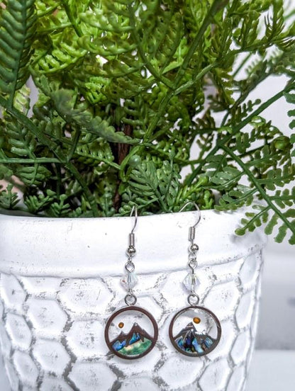 Beautiful Mountain Mustard Seed Faith Earrings