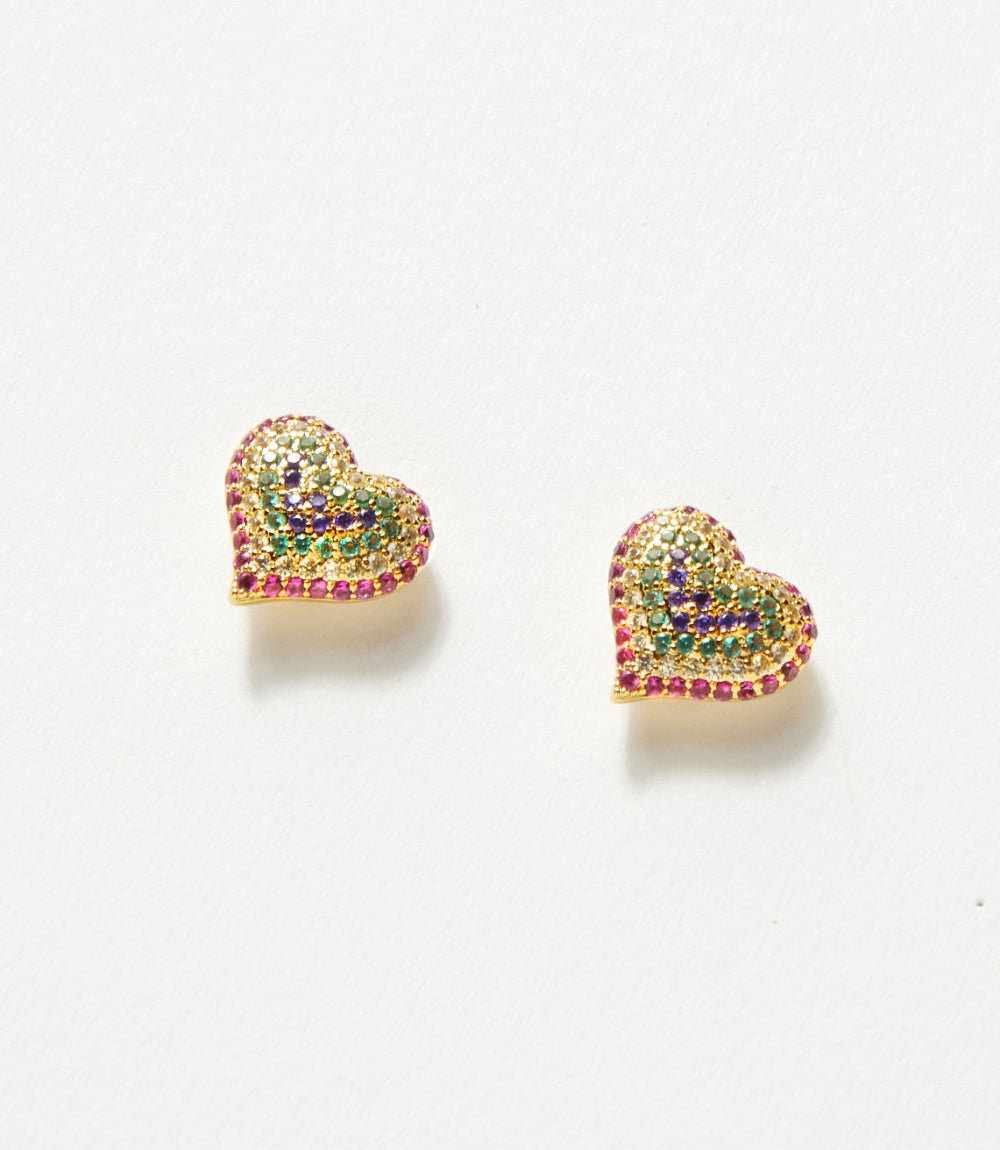 Crystal Heart Earrings
