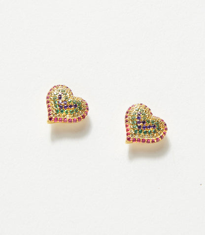 Crystal Heart Earrings