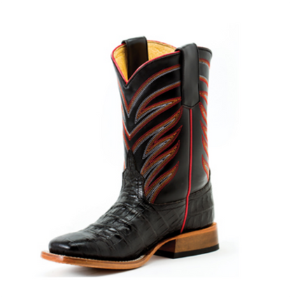Anderson Bean Kids' Black Caiman Belly Boot