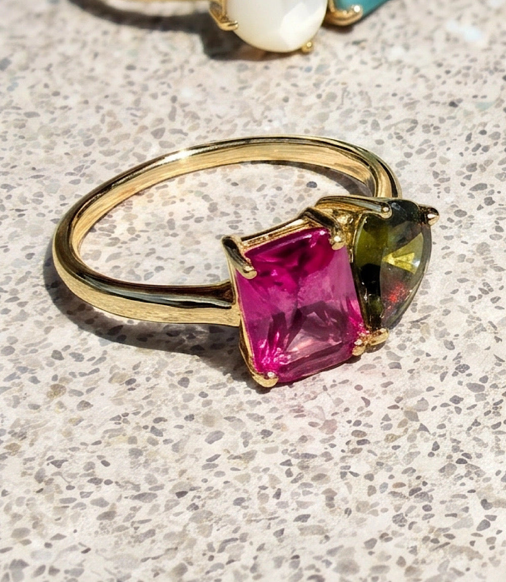 Perfect Pair Gemstone Ring