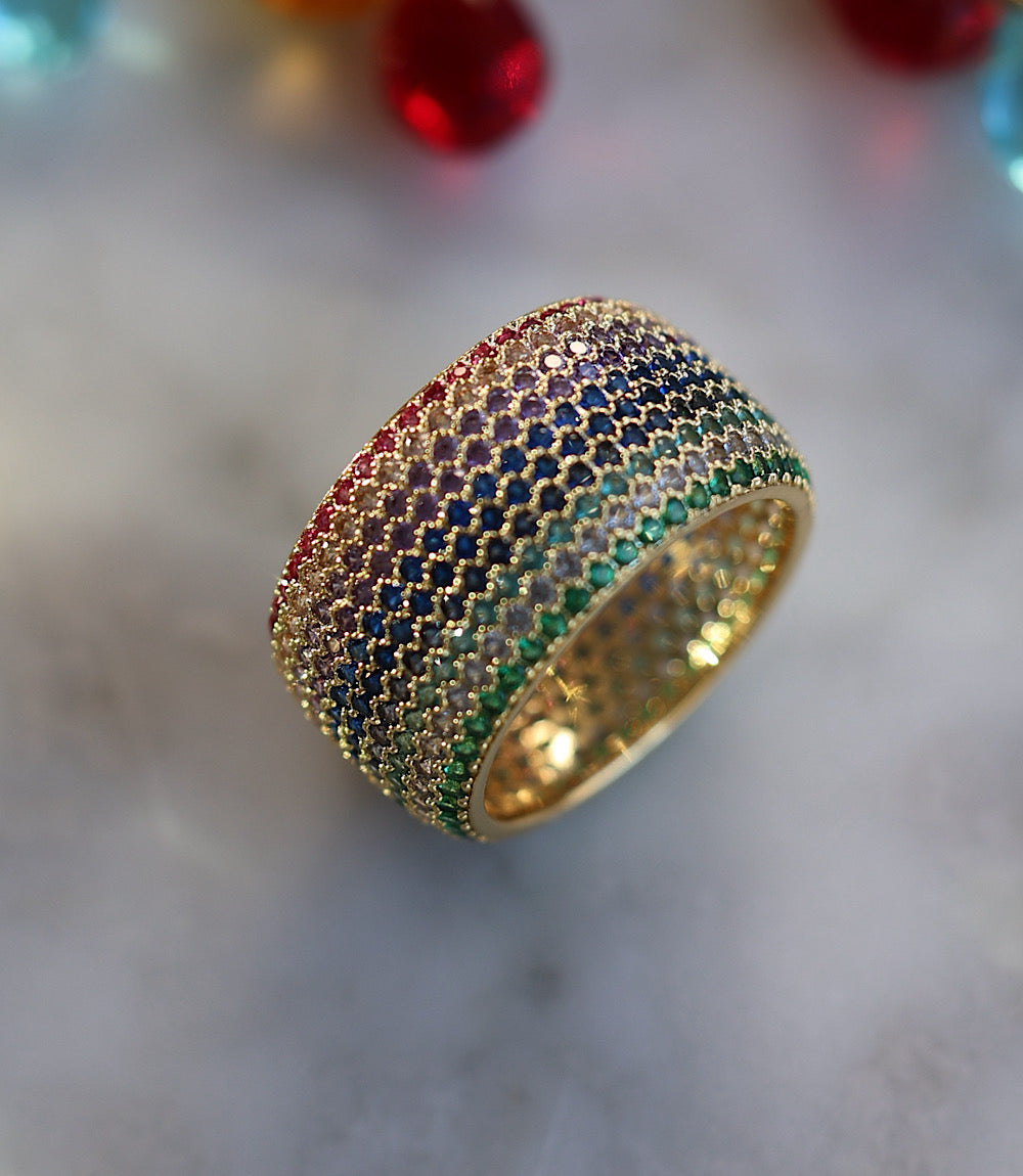 Colorful Crystal Ring