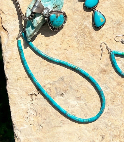 Beaded Prince Turquoise Stone Necklace