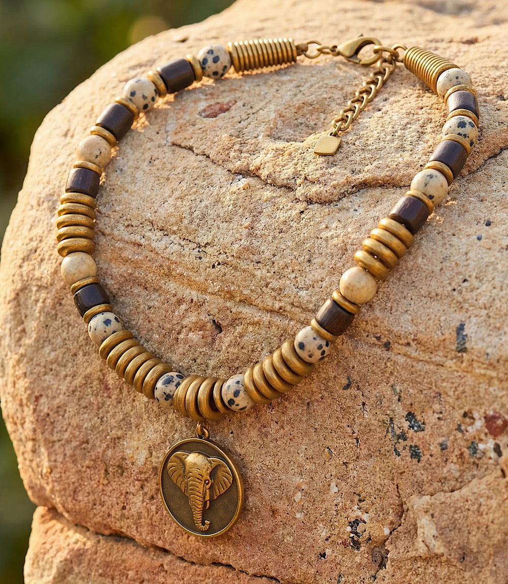Vintage Elephant Pendant Necklace