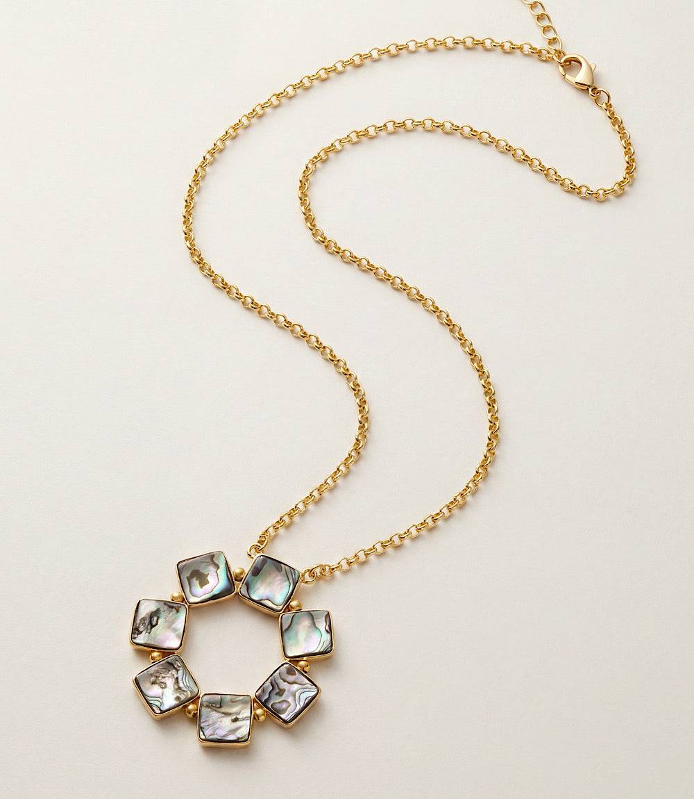 Abalone Disc Necklace