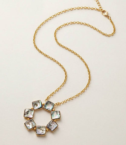 Abalone Disc Necklace