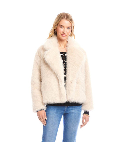 Cropped Faux Fur Jacket