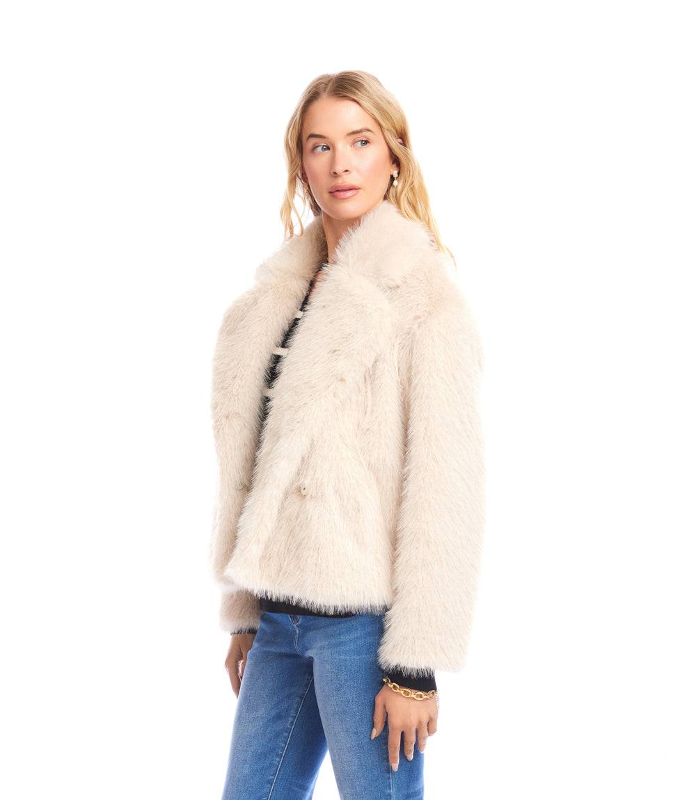 Cropped Faux Fur Jacket
