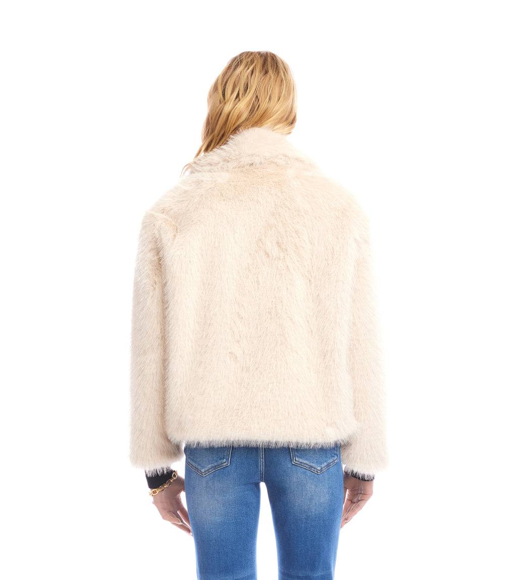 Cropped Faux Fur Jacket