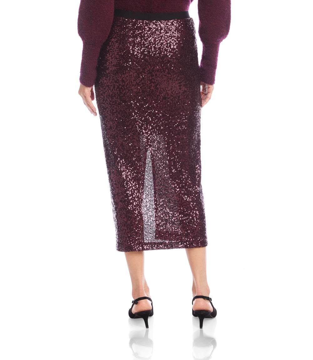 Sequin Midi Skirt