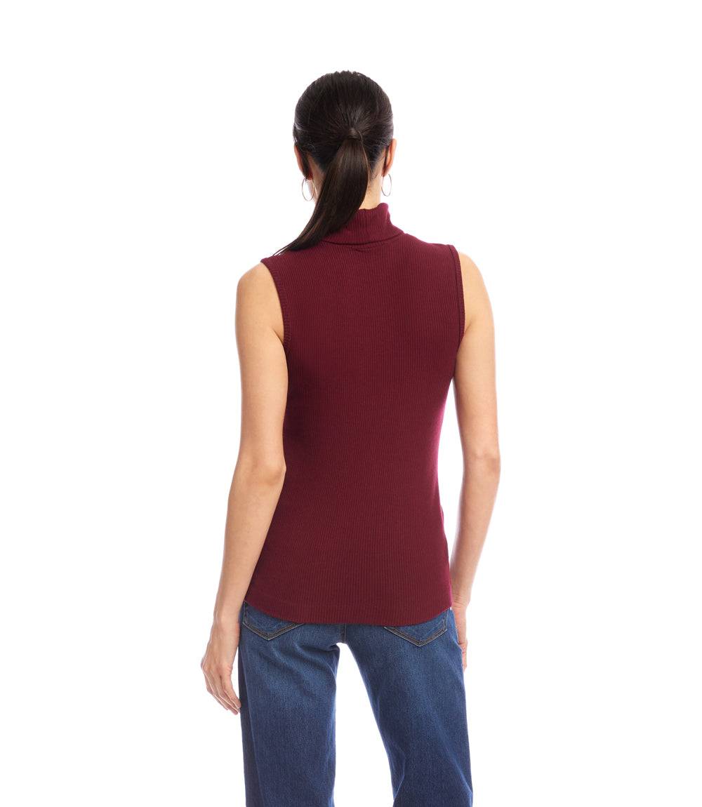 Ribbed Turtleneck Tank
