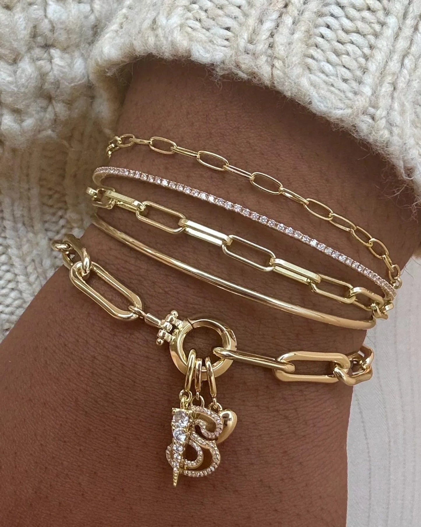 14K Gold Parker Mini Bracelet