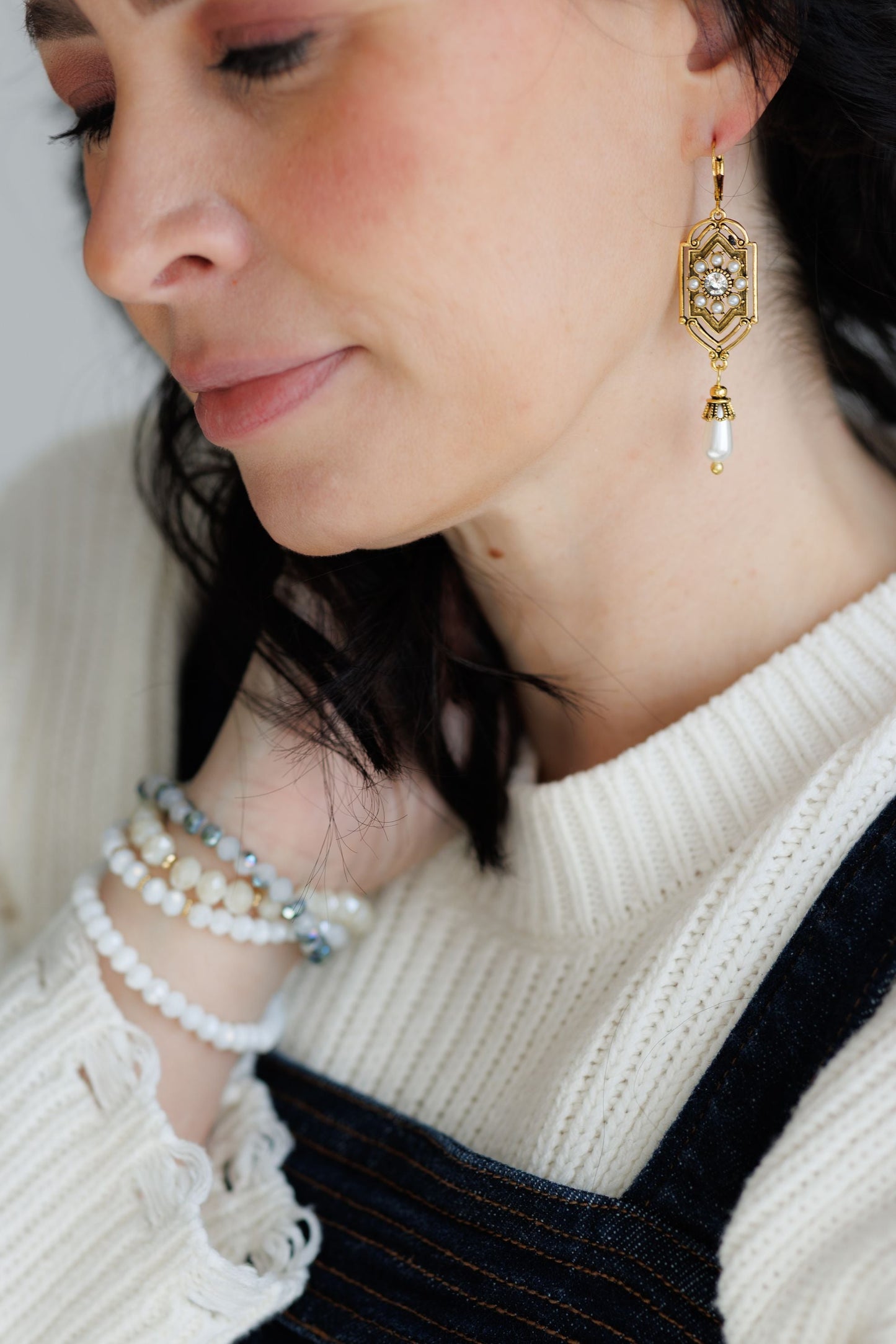 Beautiful Pearl Drop Earrings