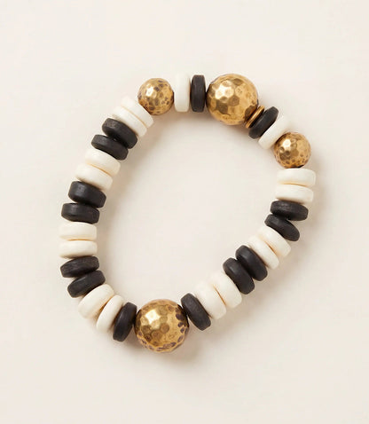 Natural Beaded Shell Bracelet