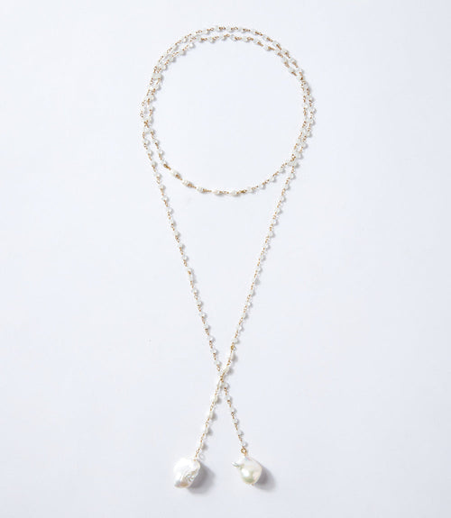 Pearl And Moonstone Necklace
