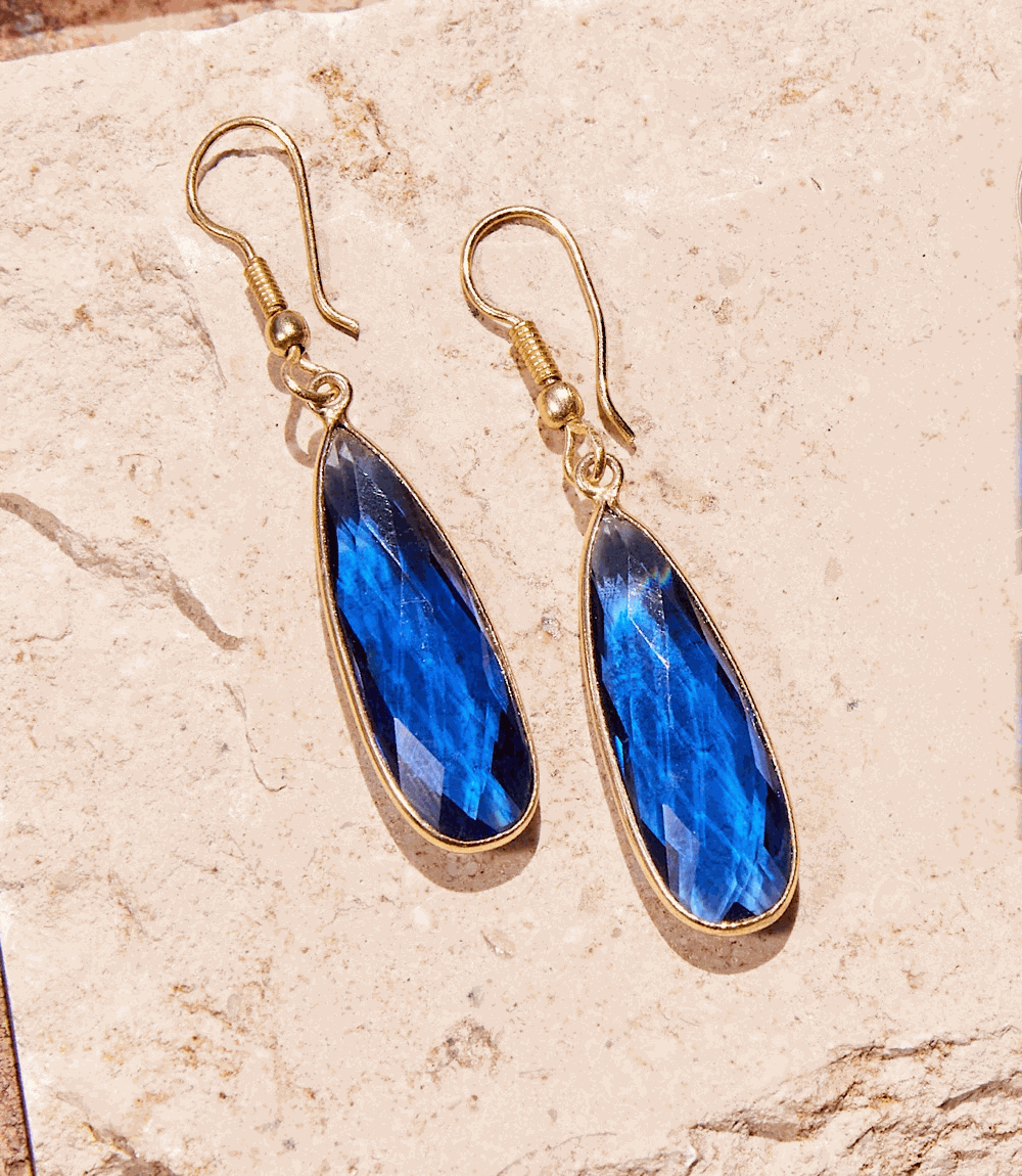 Blue Quartz Earrings