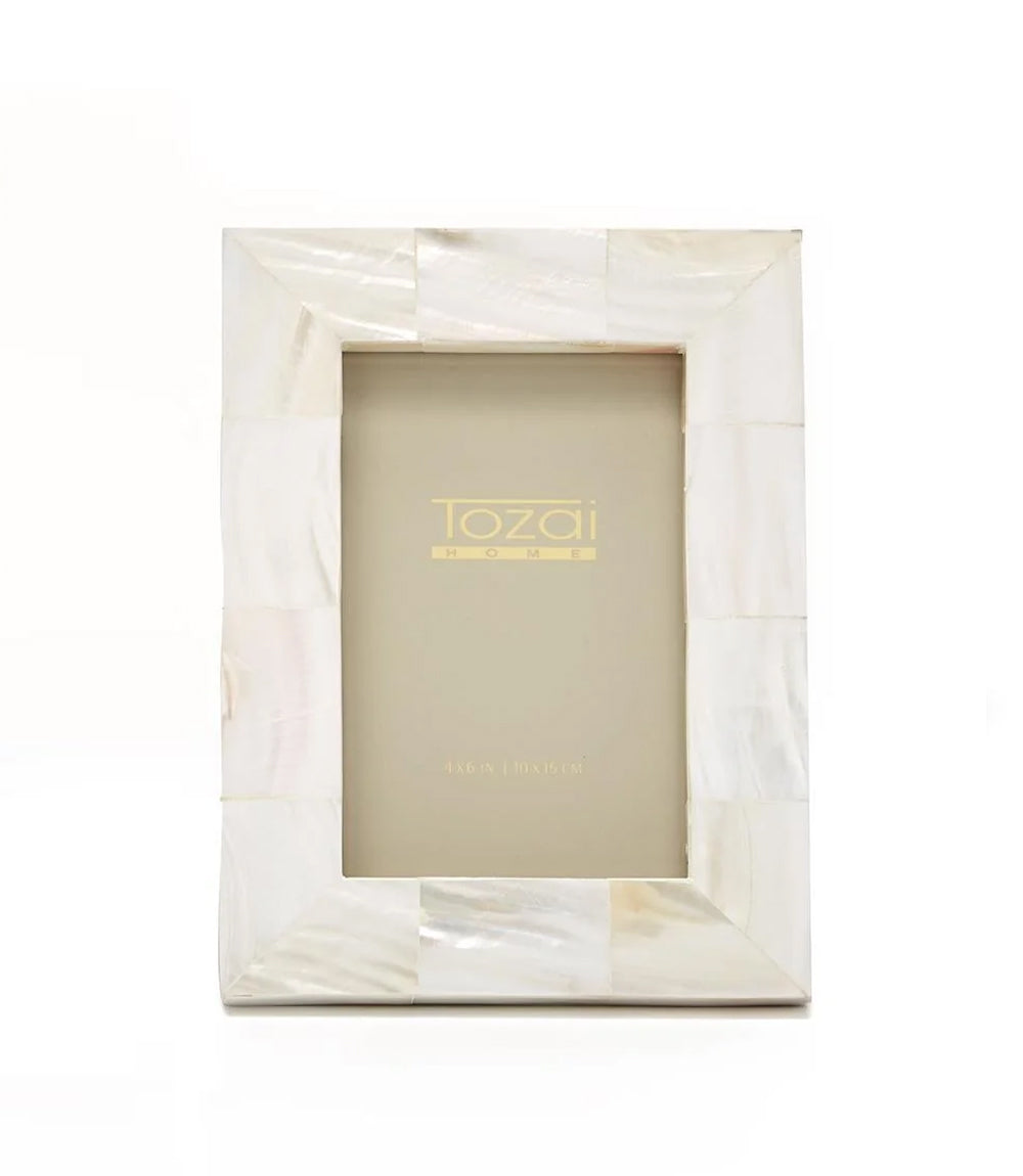 Mother Of Pearl Picture Frame, 4"x 6"