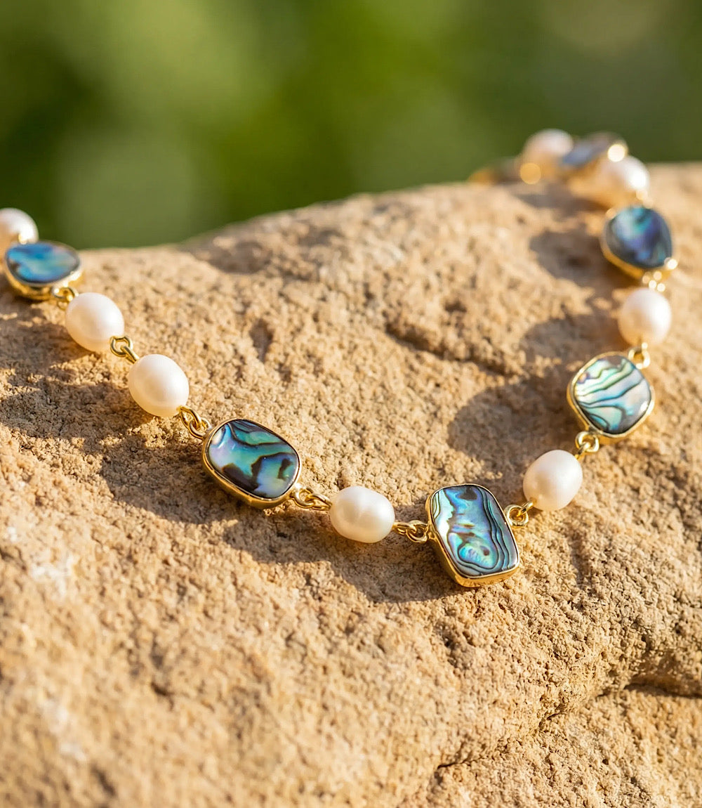 Abalone And Pearl Necklace