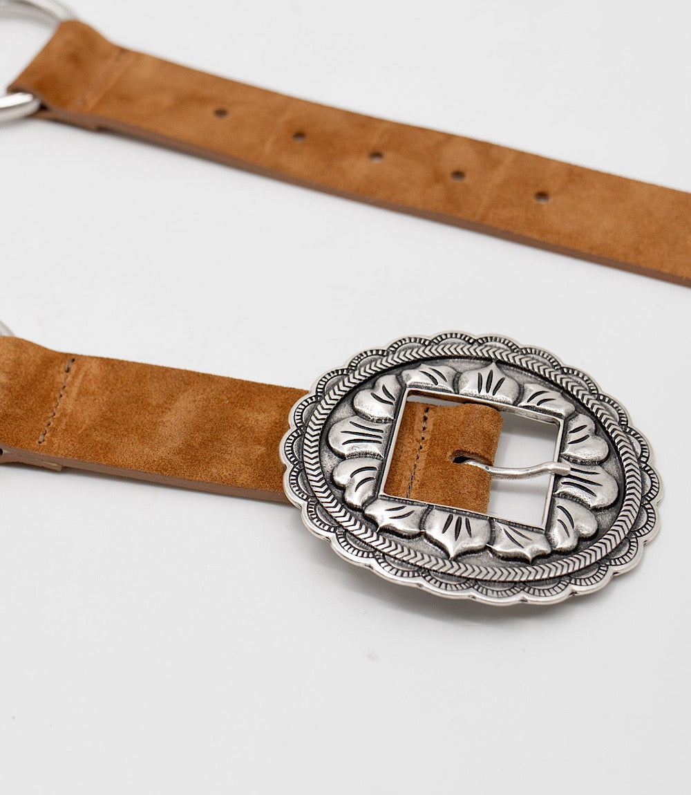 Streets Ahead Embellished Concho Leather Belt
