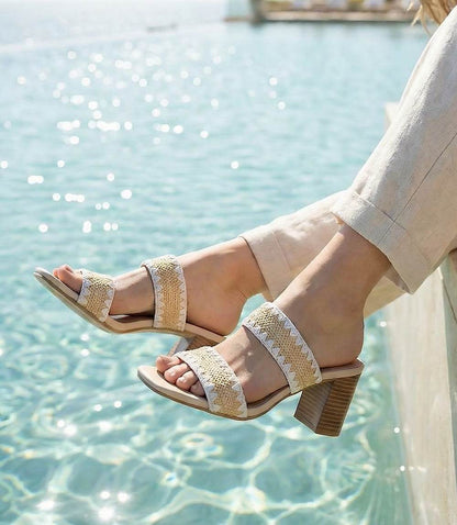 Seychelles Hattie Raffia Heel Sandals