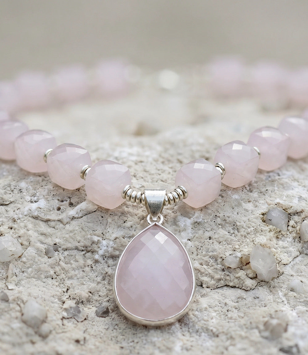 Pink Opal Statement Necklace