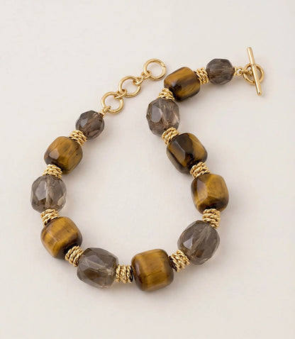 Tigers Eye Link Bracelet