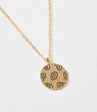 Leopard Crystal Necklace