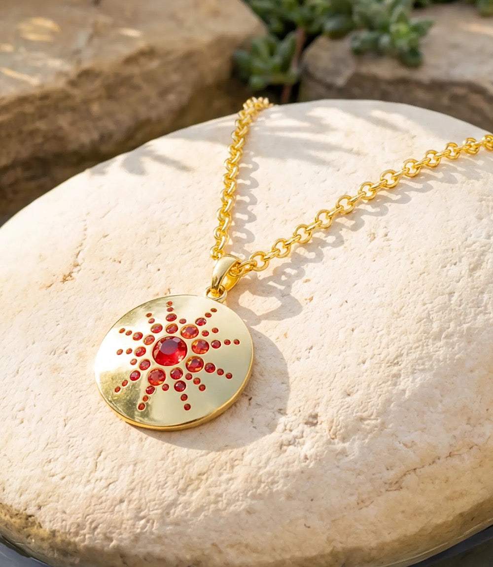 Crystal Medallion Necklace