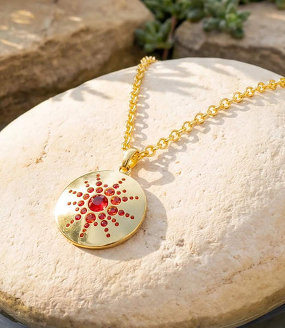 Crystal Medallion Necklace