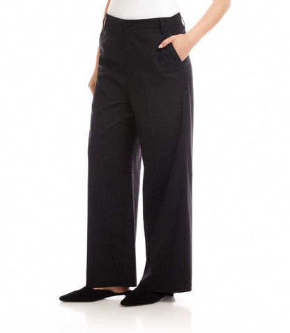 Rhinestone Embellished Wide-Leg Trousers