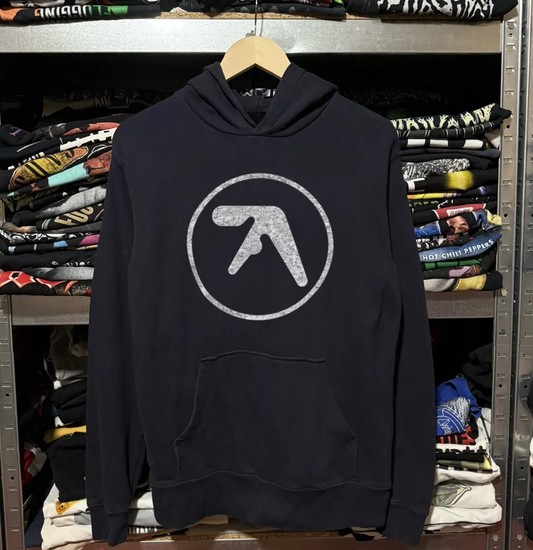 Rare Aphex Twin Circle Logo Black Hoodie