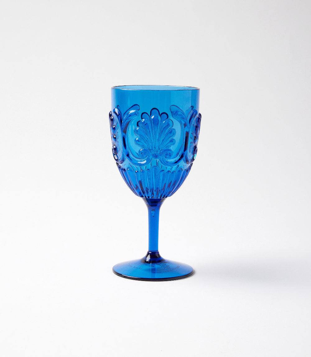 Acrylic Fleur Wine Glass