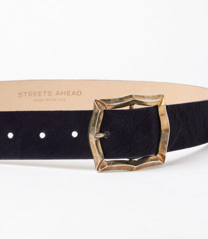 Streets Ahead Calf Hair Antique Buckle Belt