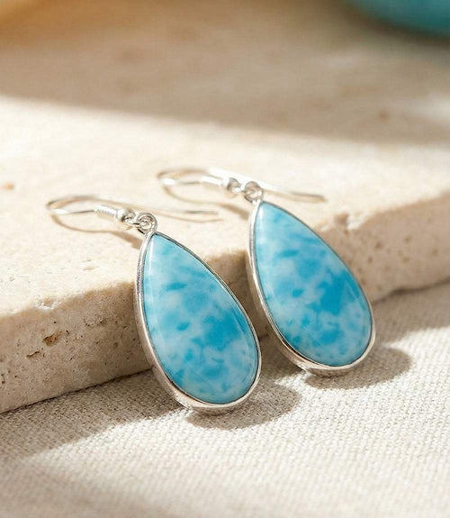 Larimar Teardrop Earrings
