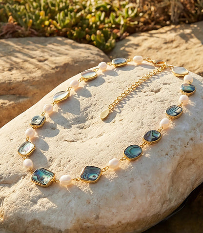 Abalone And Pearl Necklace