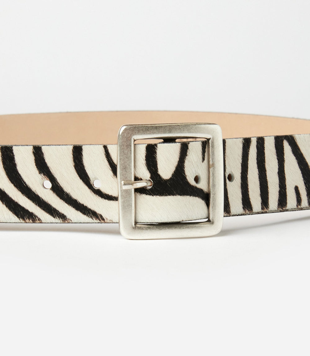Streets Ahead Zebra Buckle Belt